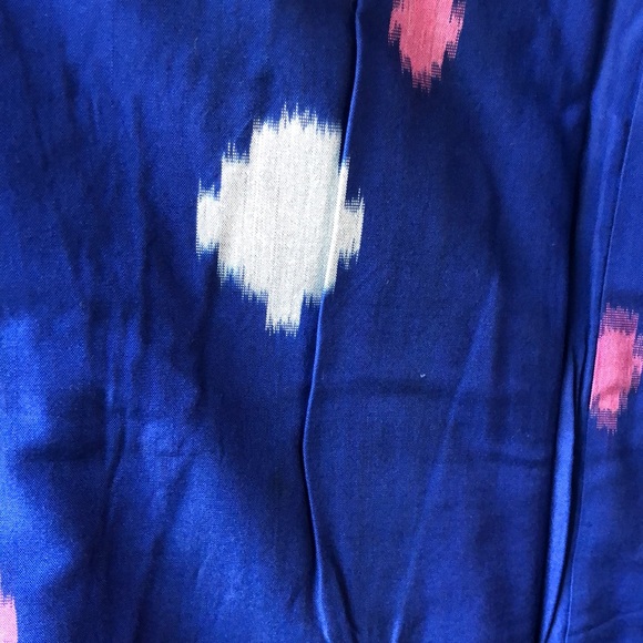 Vintage cotton kimono in ikat style - Picture 4 of 6